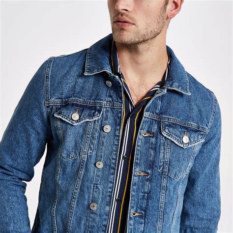 river island denim jacket men.